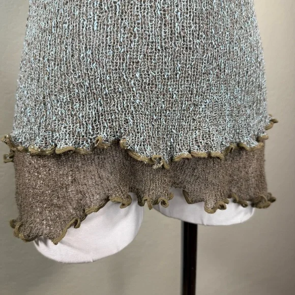 Tanami Layered Open Weave Knit Stretchy Sleeveless Pullover Tank Top EUC O/S - Picture 4 of 16